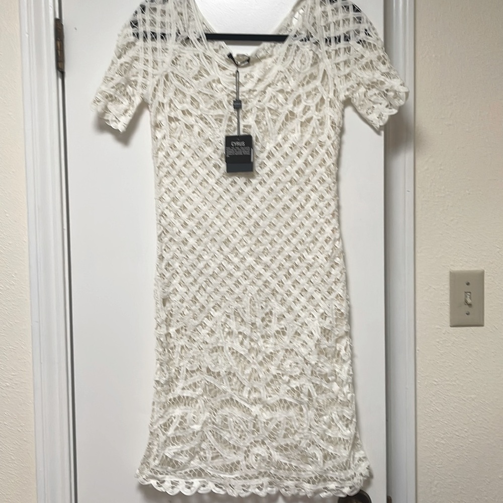 Never worn Cyrus Knits cover up!